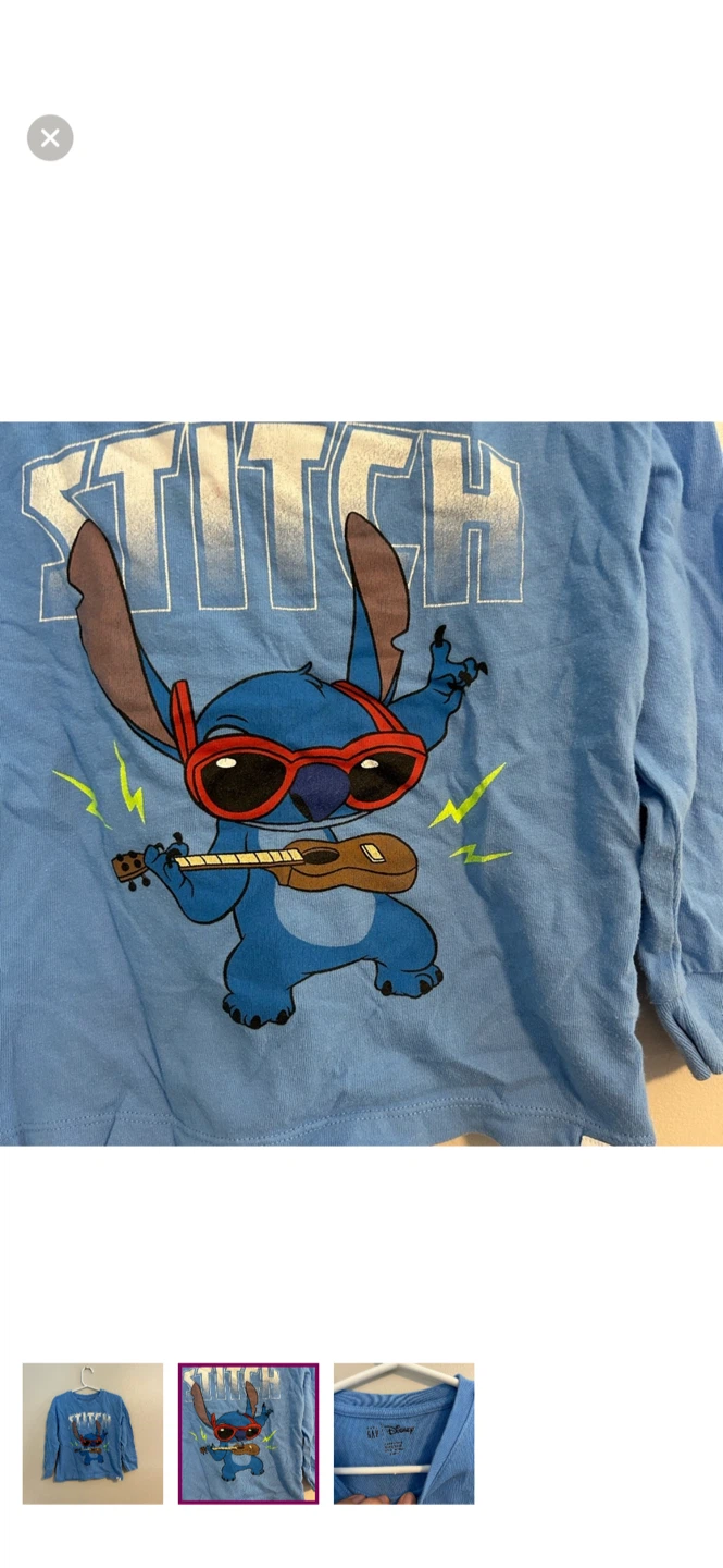 Baby Gap Disney Stitch Long Sleeve - Size 4 - photo 2