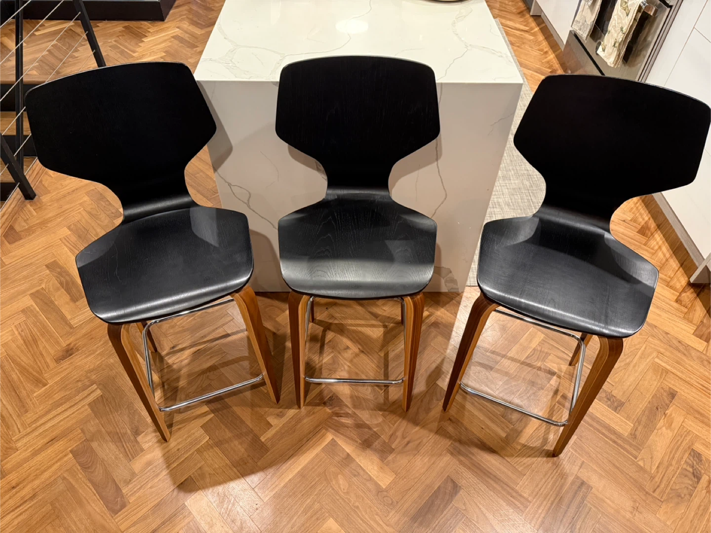 Room & Board Black Modern Bar Stools
