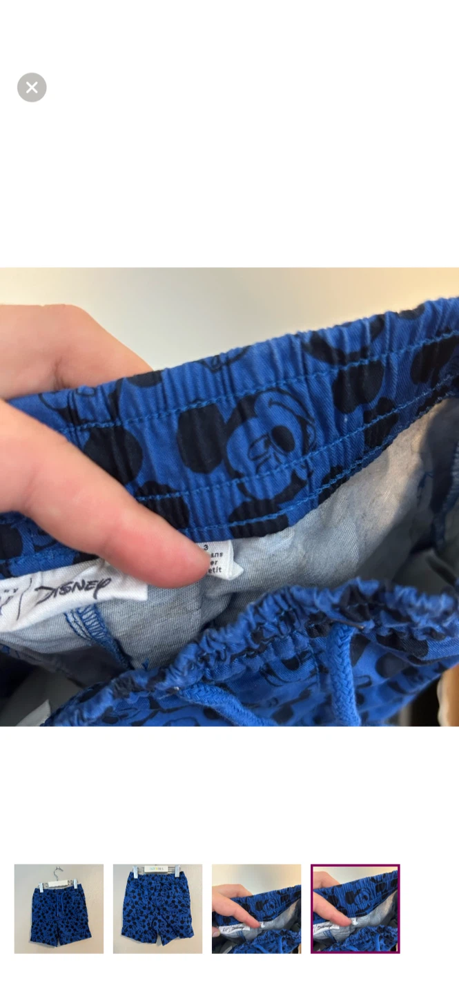 Disney Mickey Mouse Shorts - Size 3 - photo 2