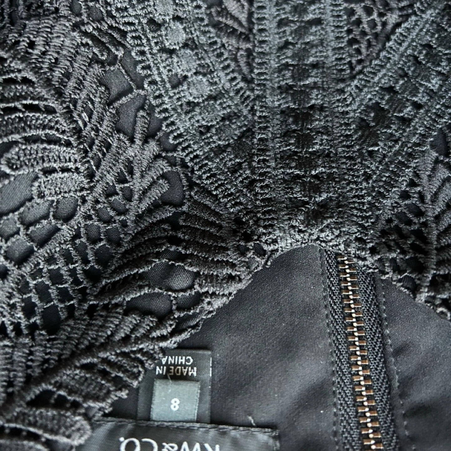 RW&CO Black Lace Crop Top Bustier - Size 8 - photo 5