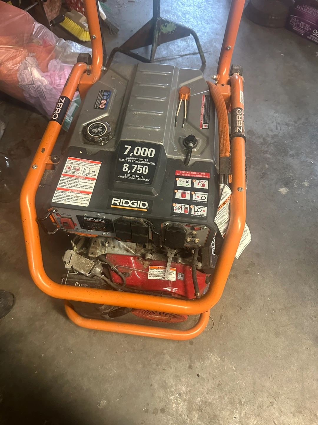 Ridgid 7000/8750 PSI Gas Powered generator - photo 2