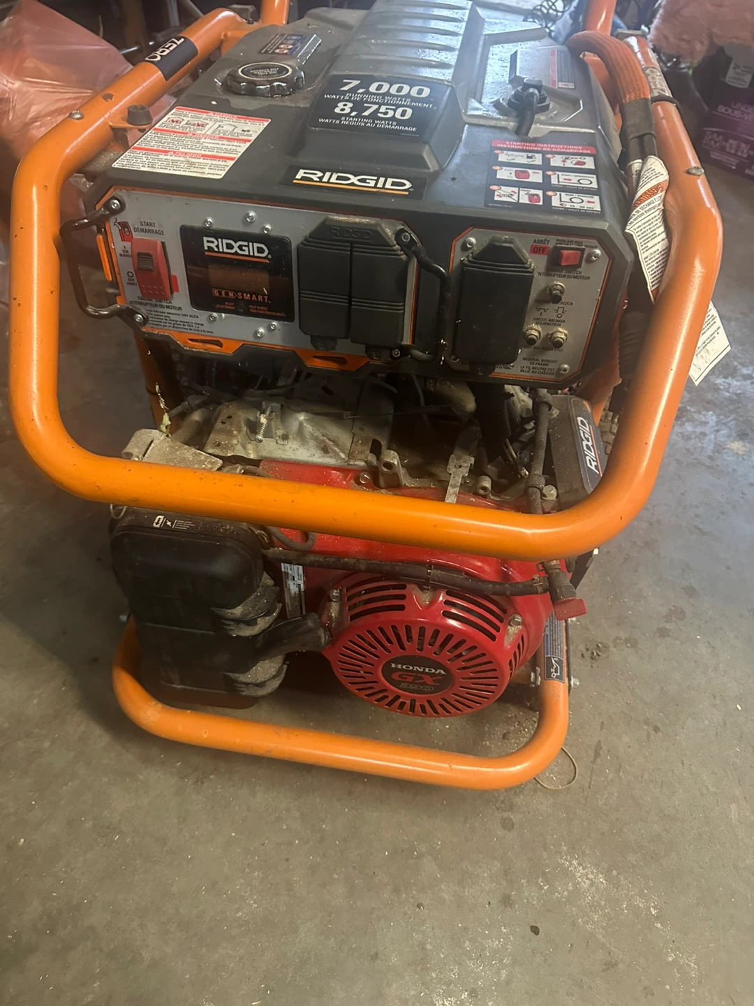 Ridgid 7000/8750 PSI Gas Powered generator