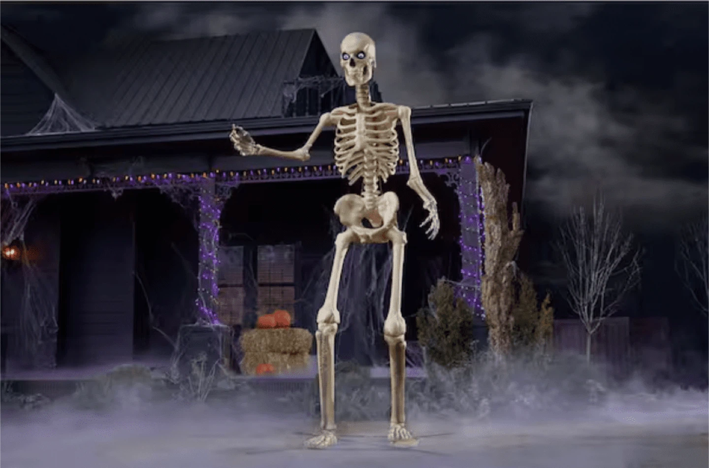 12 foot Home Depot Skeleton LED eyes - photo 2