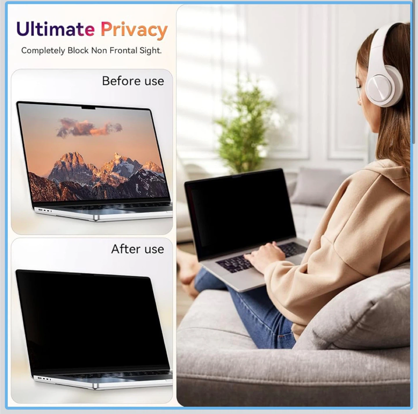 Yklssm 16" MacBook Pro Privacy Screen (2021-2025) - photo 2