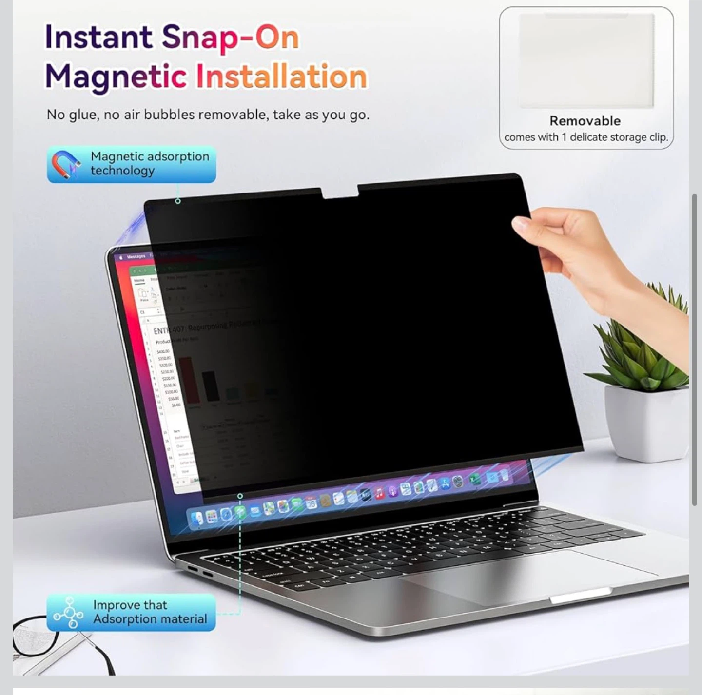 Yklssm 16" MacBook Pro Privacy Screen (2021-2025) - photo 3
