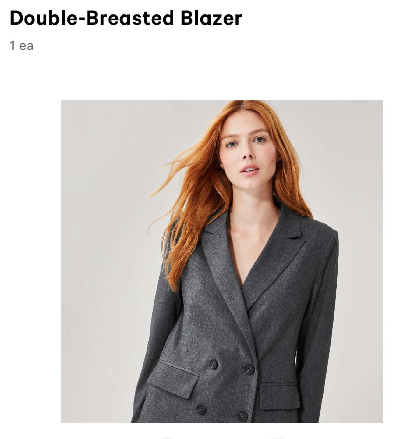 Joe Fresh Dark Grey Double-Breasted Blazer - photo 2