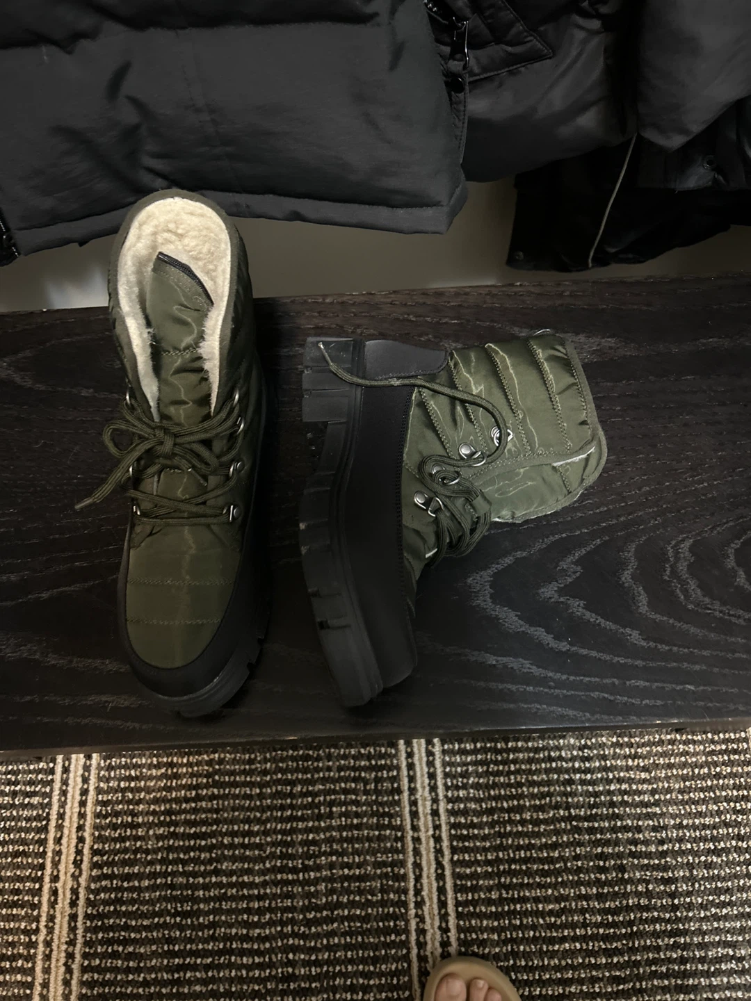 Olive Green Winter Boots - photo 2