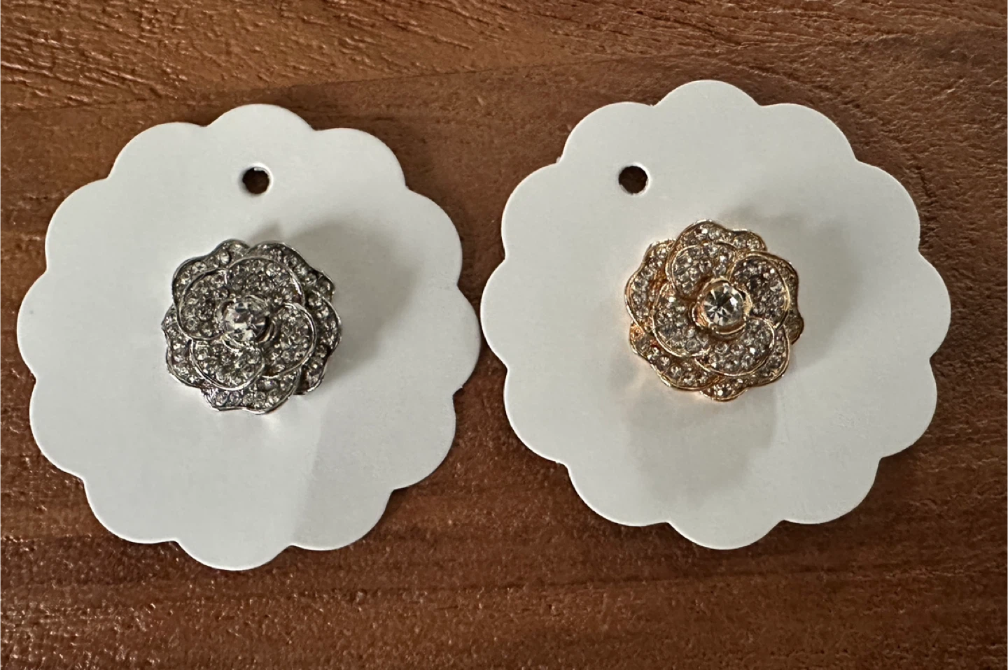 Rose Magnetic Pins/Brooches   - New - Both for $10