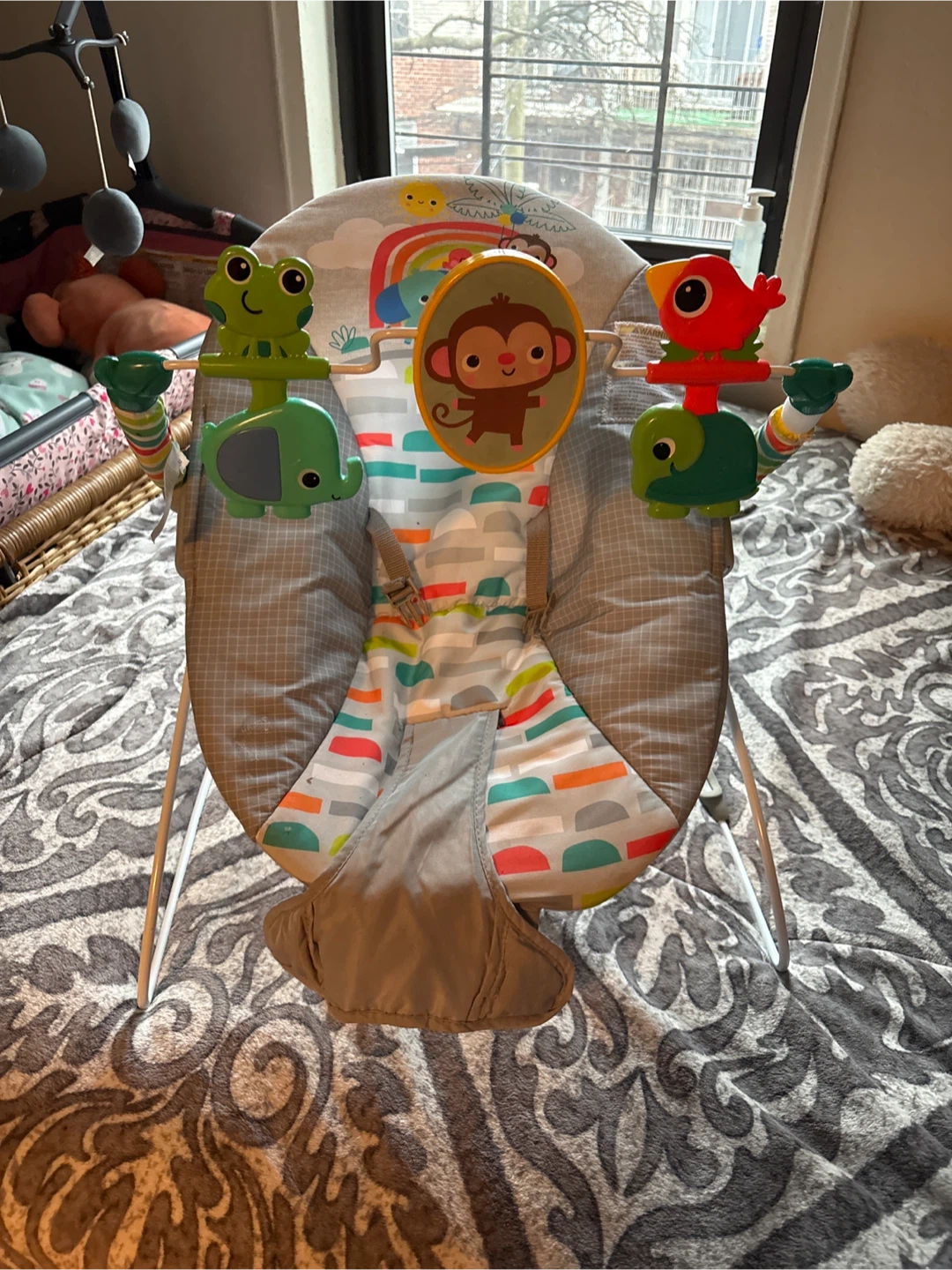 Baby Bouncer Seat with Toy Bar