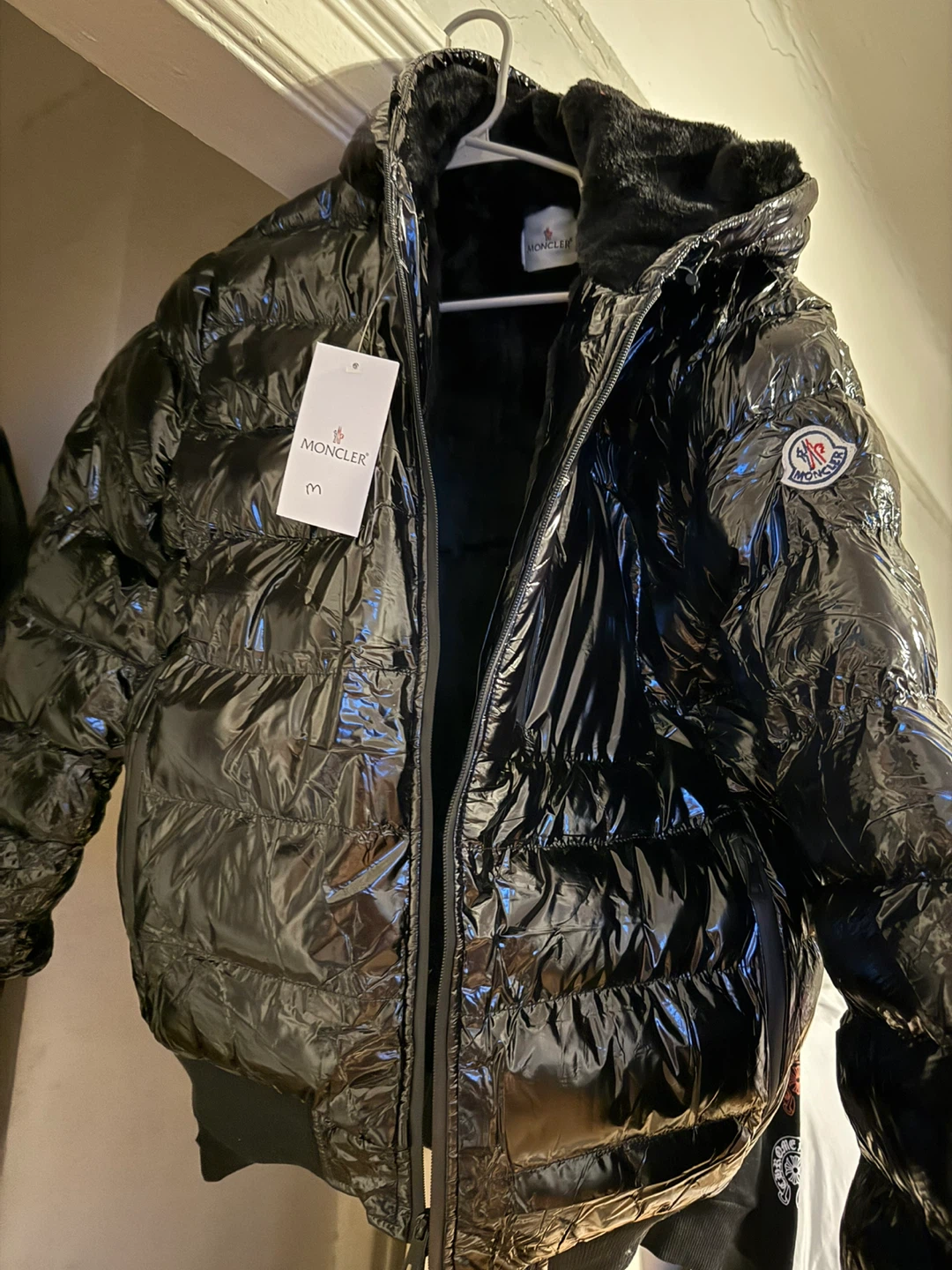 Moncler Black Padded Down Jacket - Size M