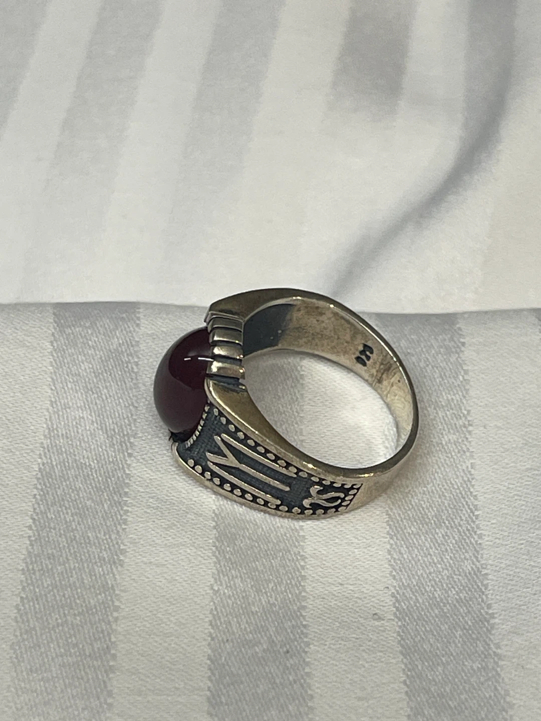 Osman Kai Qabeela Symbol Aqeeq / Agate Men’s Ring - photo 4