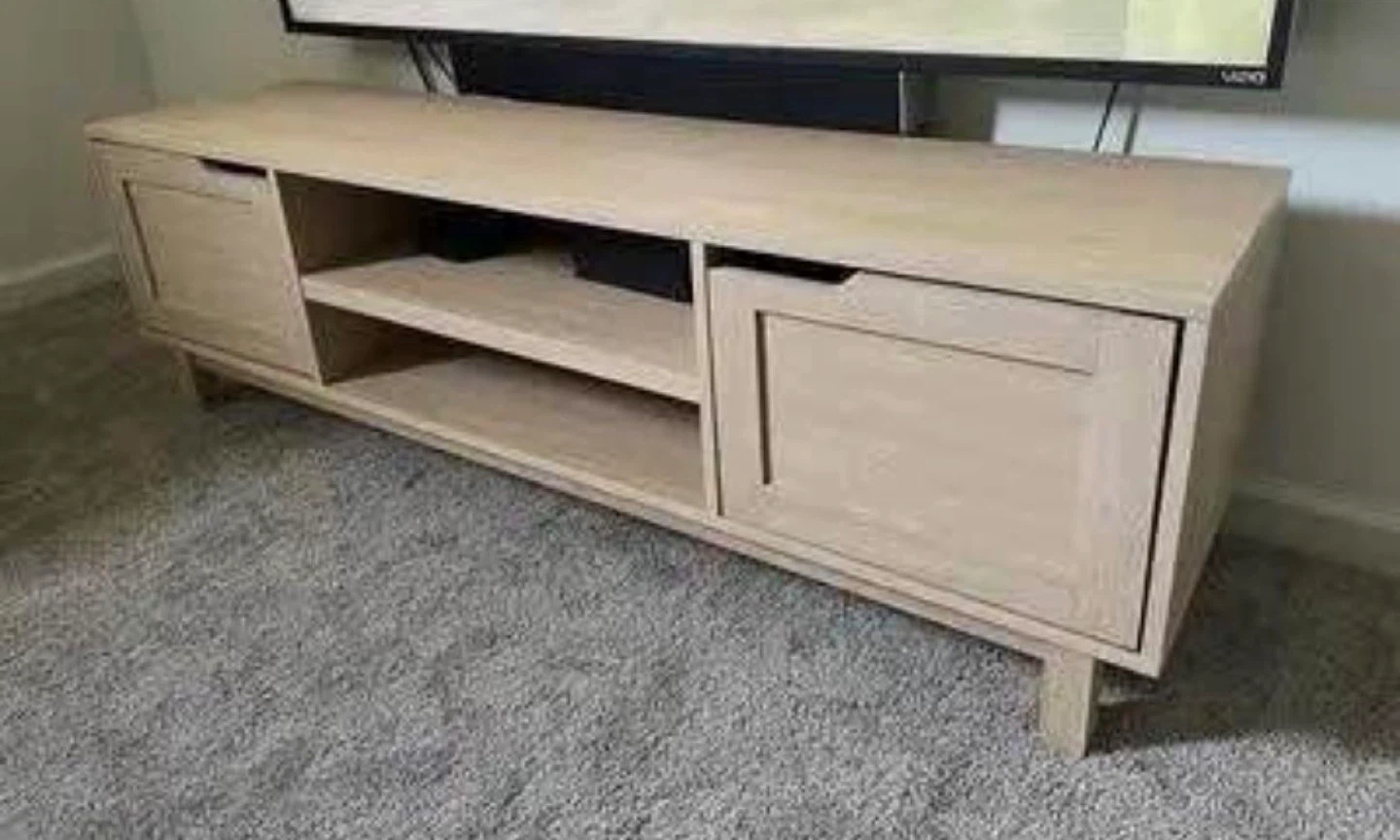 New Modern 2 Door TV Stand with Storage