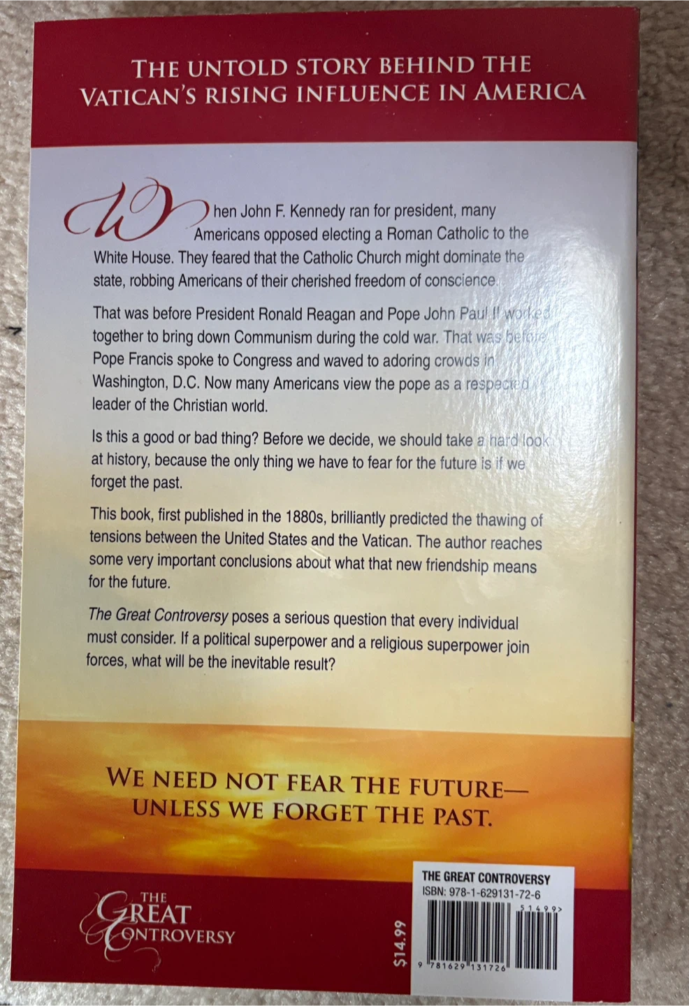 Non-fiction Book - The Great Controversy Book - photo 2