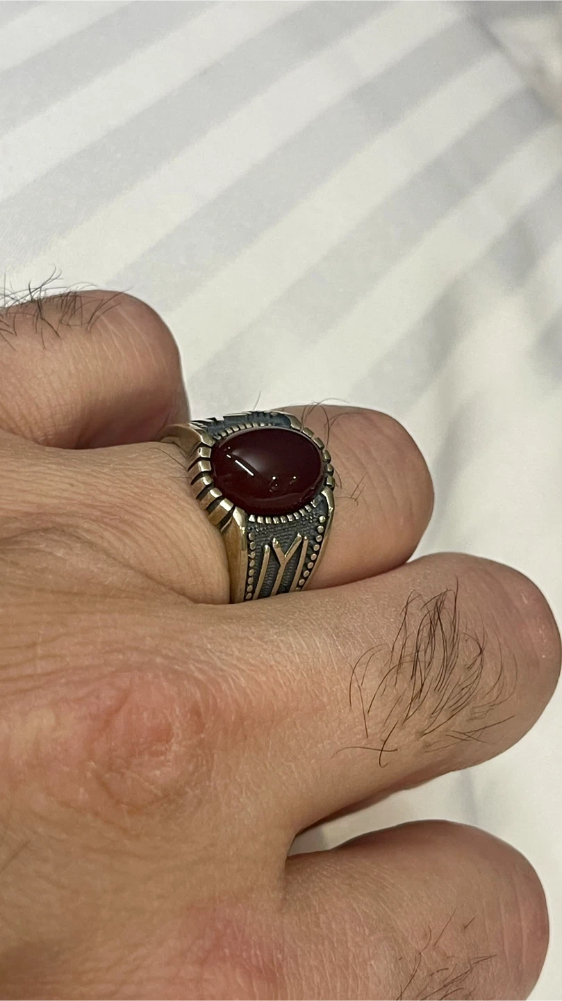 Osman Kai Qabeela Symbol Aqeeq / Agate Men’s Ring