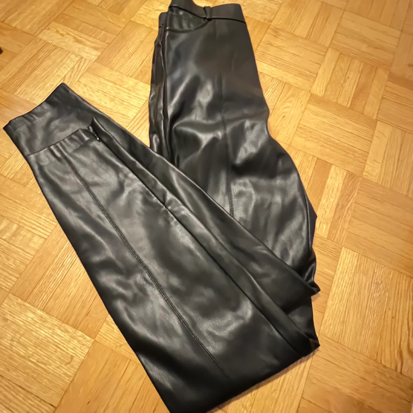 Zara Faux Leather Pants - Size Small