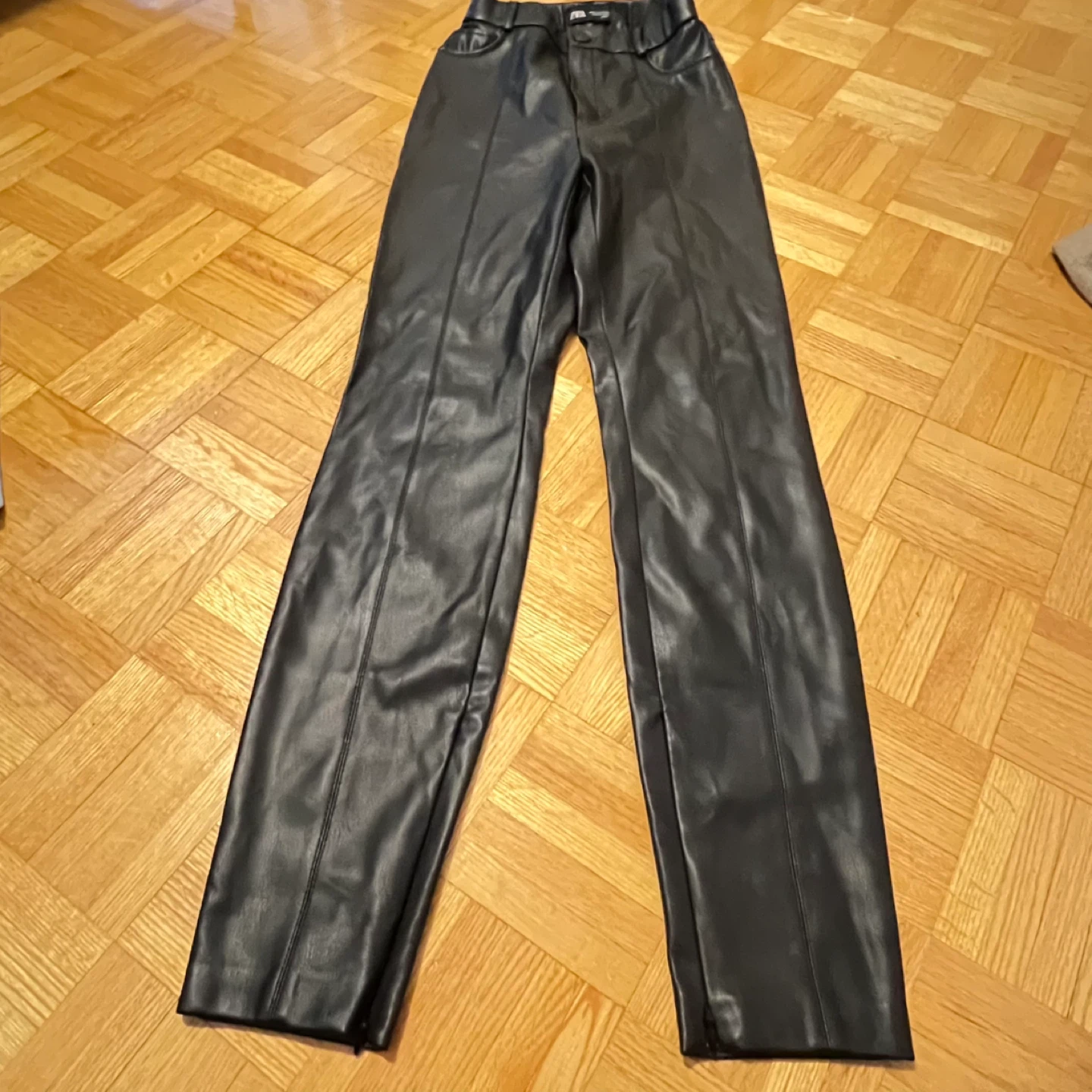 Zara Faux Leather Pants - Size Small - photo 2