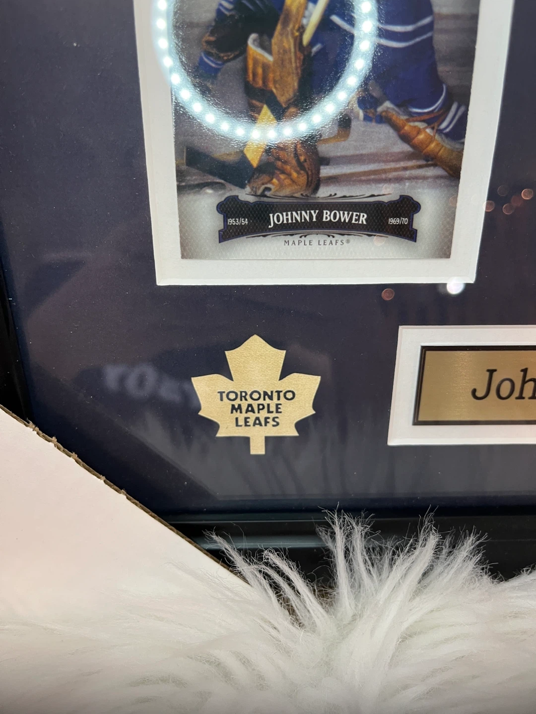 Framed Johnny Bower Toronto Maple Leafs Memorabilia - photo 3