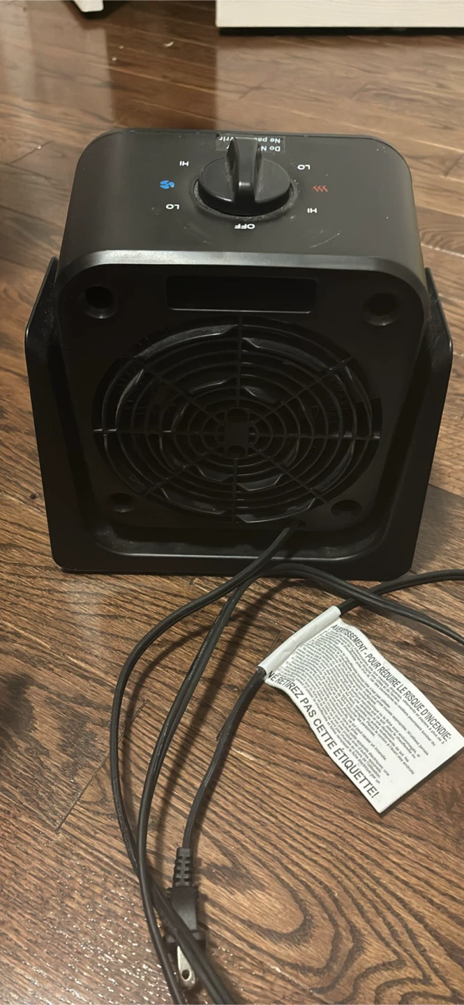 Black Portable Space Heater - photo 2