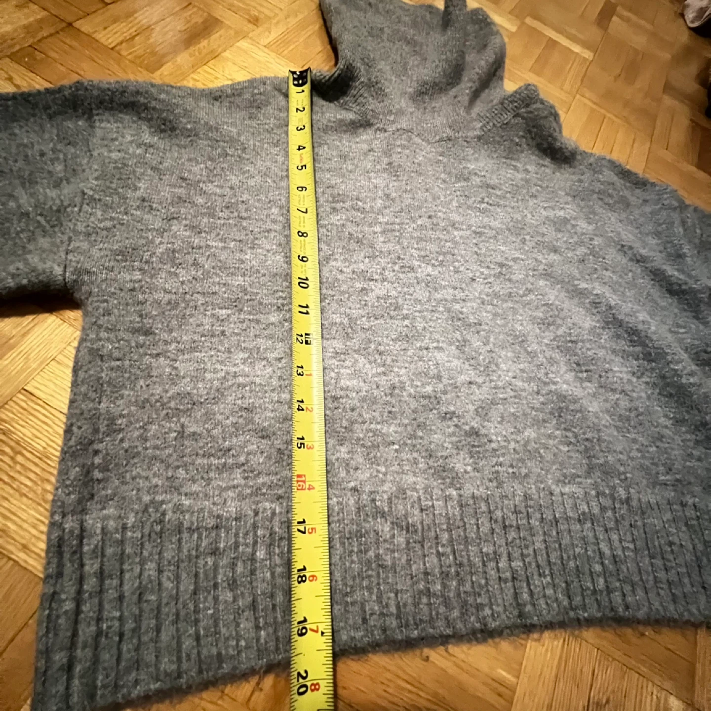 Grey Knit Turtleneck Sweater - photo 4