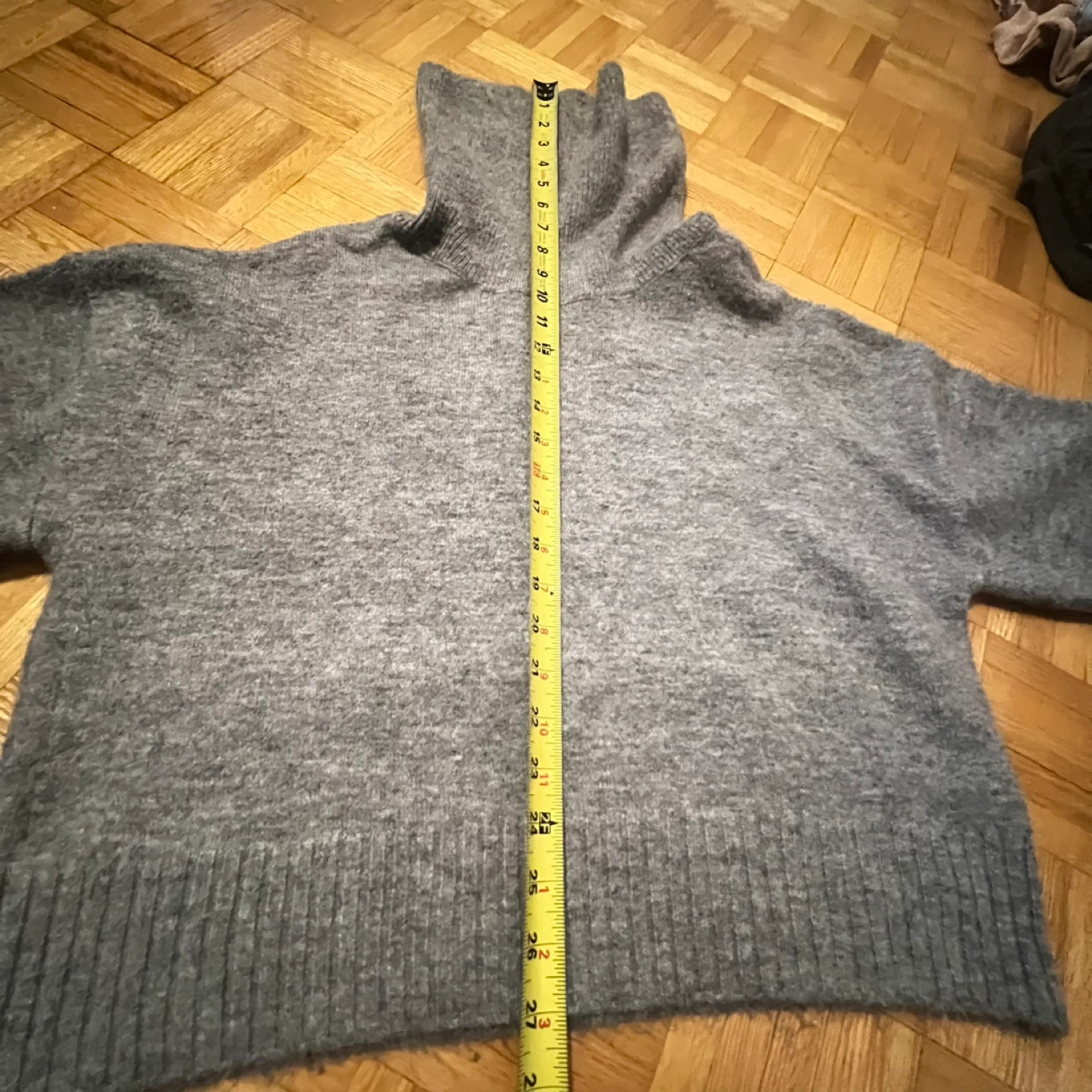 Grey Knit Turtleneck Sweater - photo 5