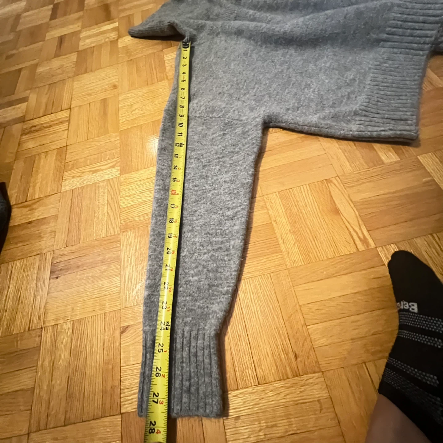 Grey Knit Turtleneck Sweater - photo 3