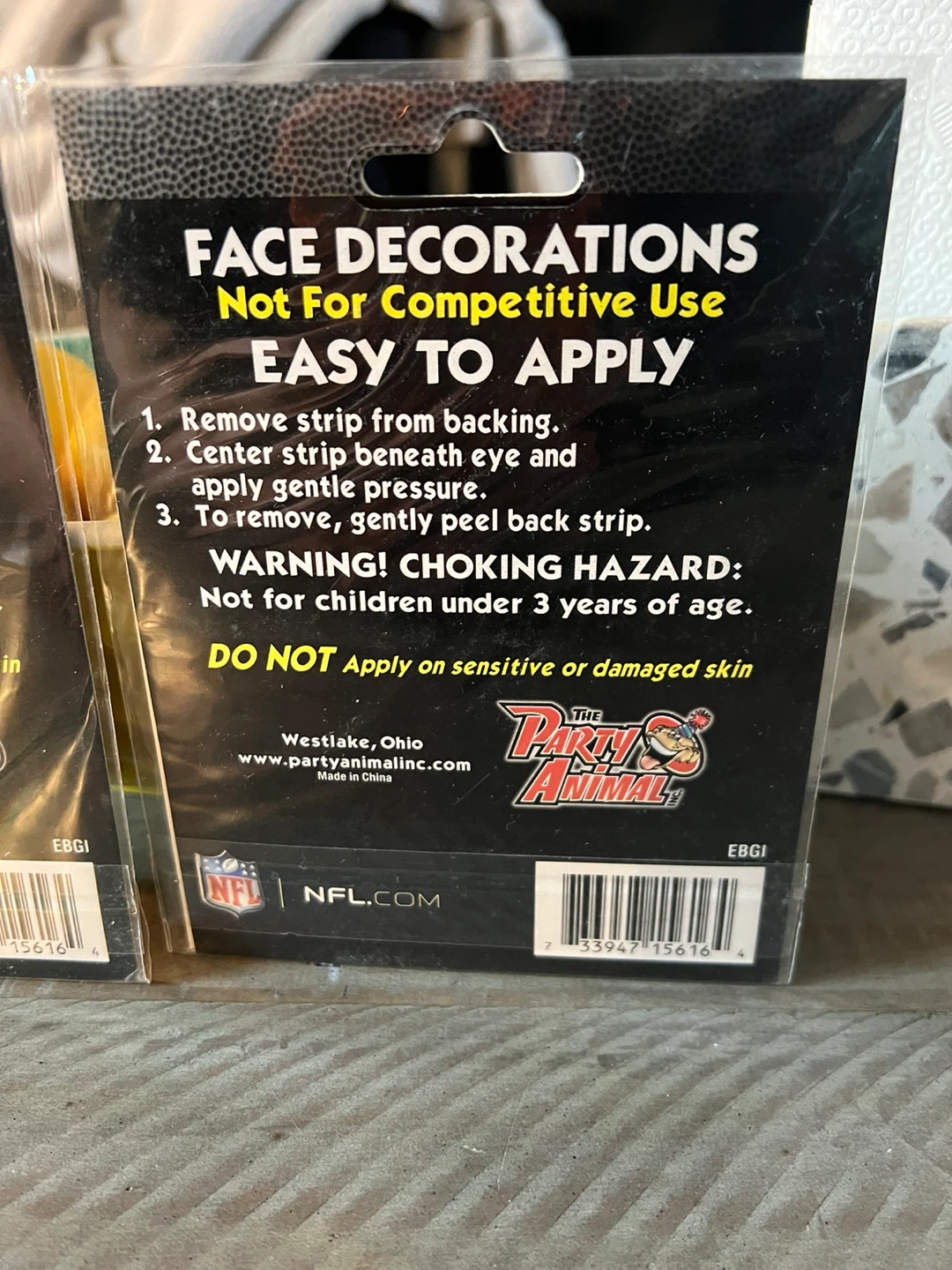 12 New York Giants NFL Face Decorations [Brand New] - photo 5