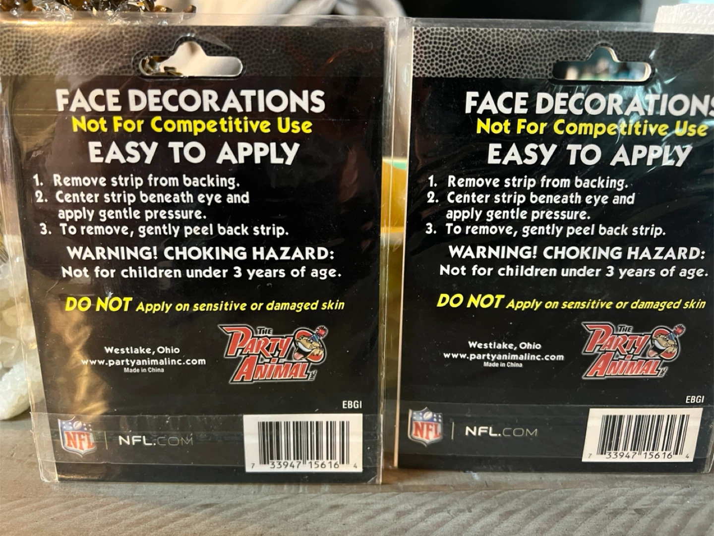 12 New York Giants NFL Face Decorations [Brand New] - photo 4