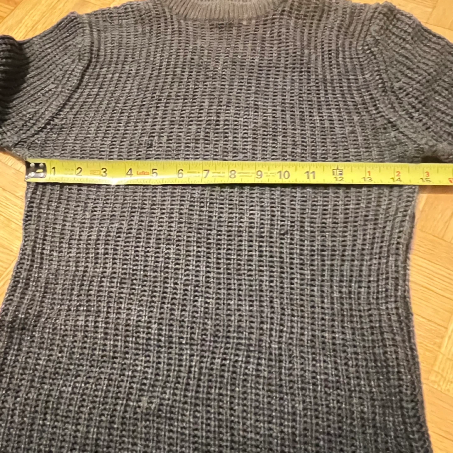 Agenda Grey Knit Sweater - Size S - photo 3