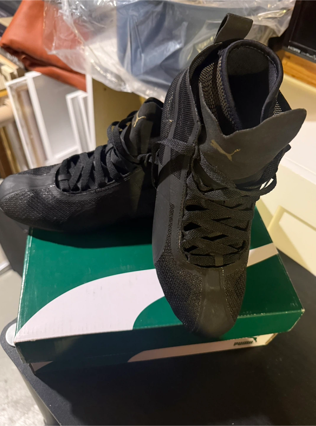 Puma black shoes