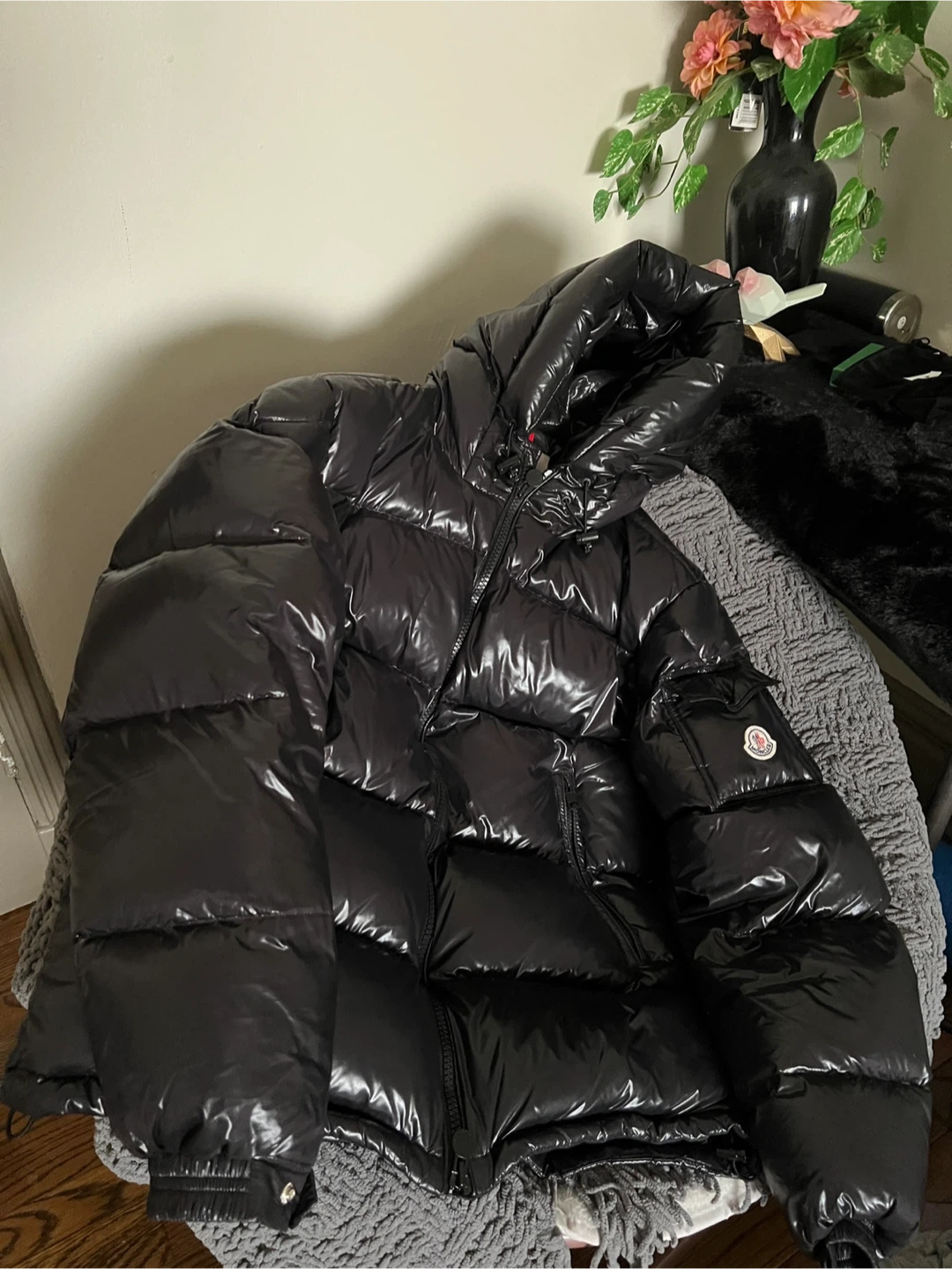 Moncler Black Puffer Jacket