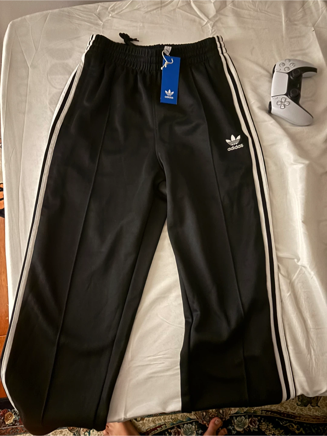 New Adidas Black Track Pants - Size XS