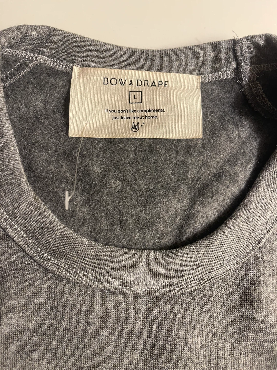 Bow & Drape Hangry Sweatshirt - Size L - photo 3