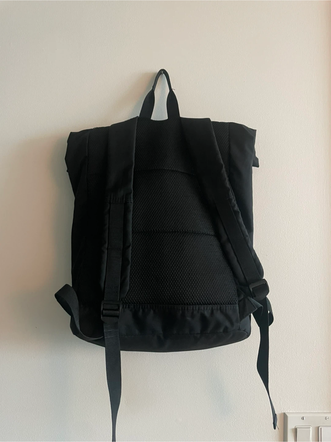 Black Roll Top Backpack - photo 2