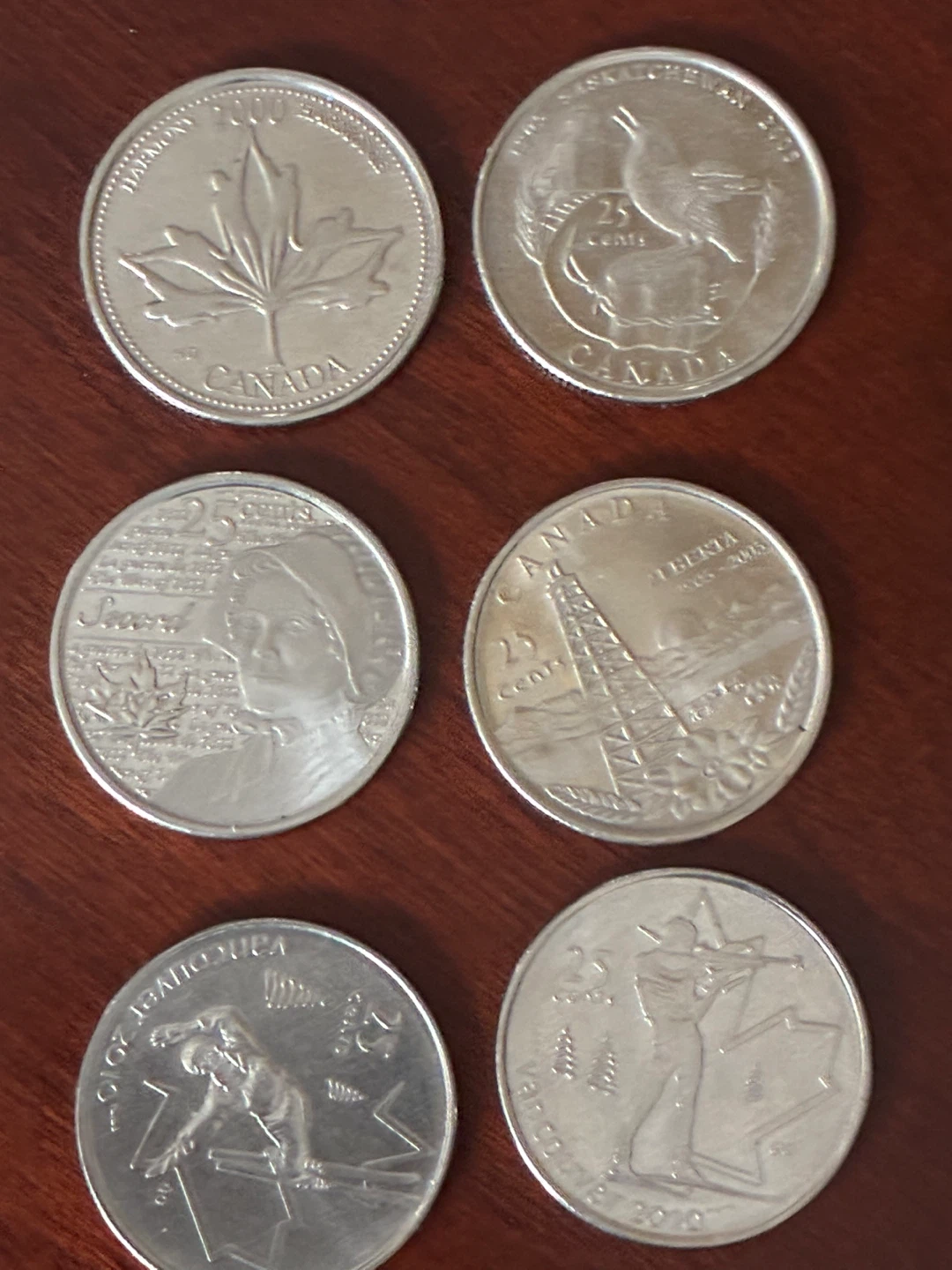 $1 each  Canadian 25 Cent Coins Commemorative money Canada - photo 3
