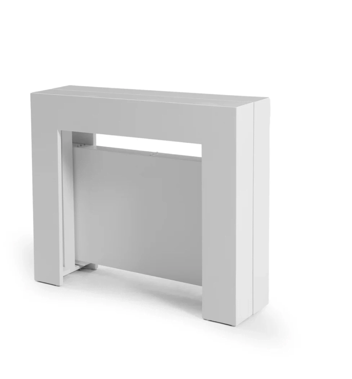 Solid wood White Extendable Dining Table