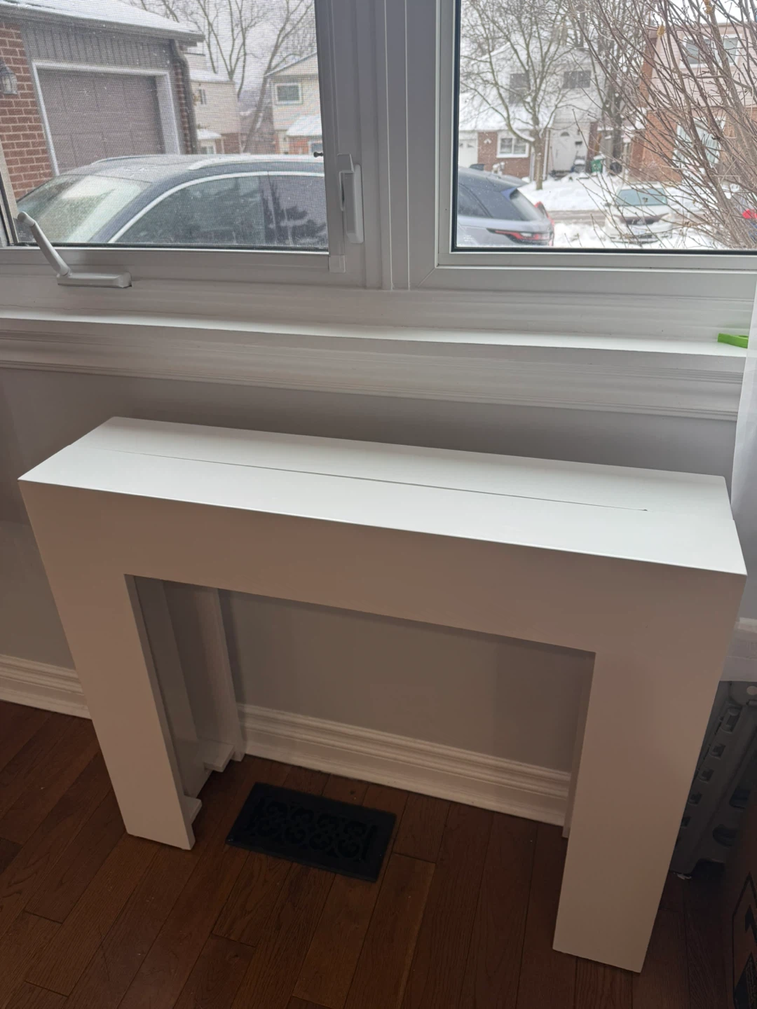 Solid wood White Extendable Dining Table - photo 3