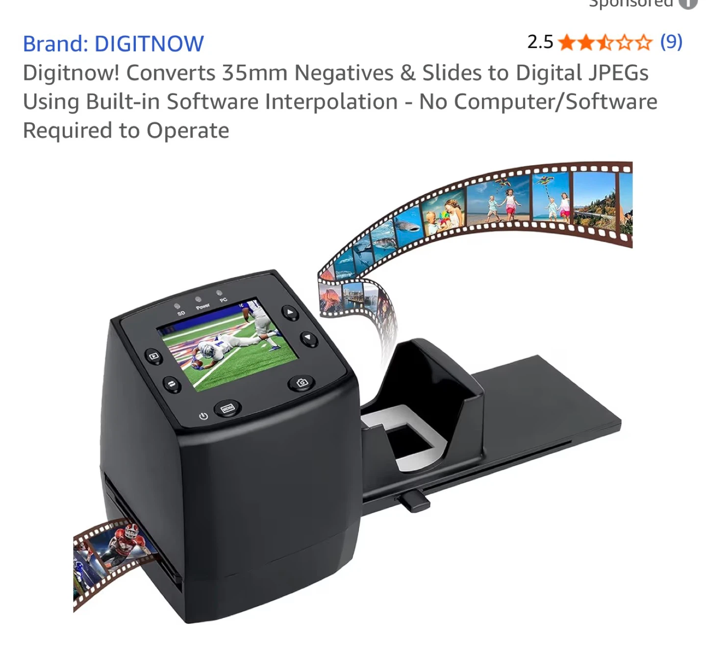 Digitnow! Film Scanner - Portable Digital Image Scanner - photo 2