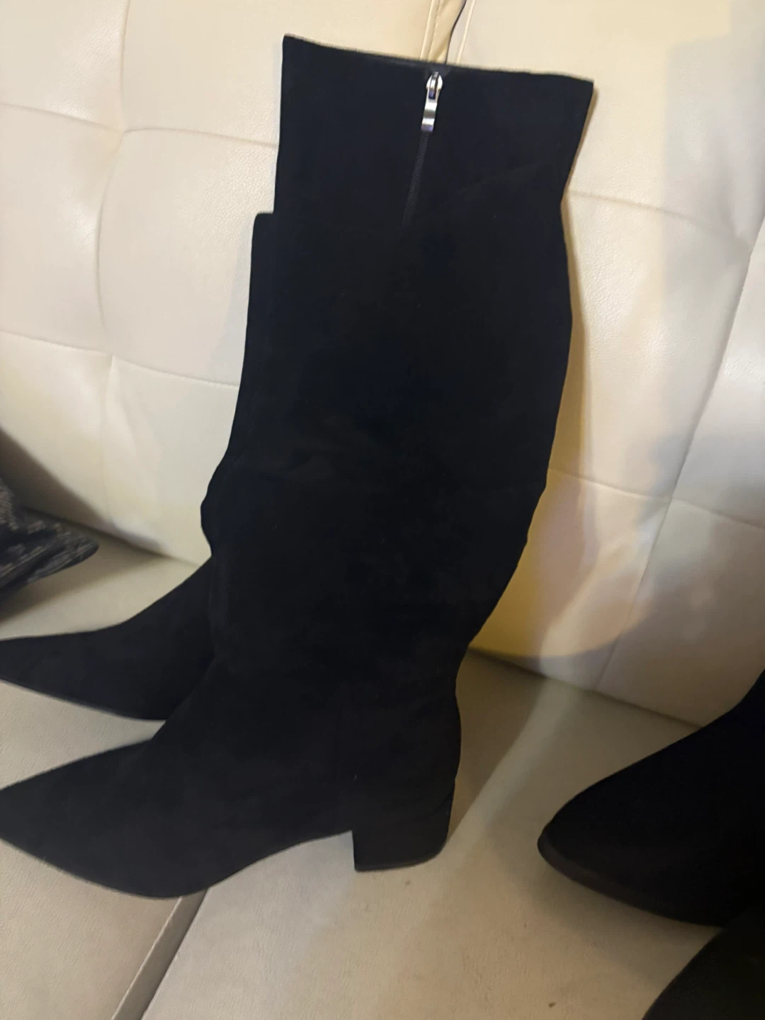 Black Knee High Boots - Size 9.5 - photo 4