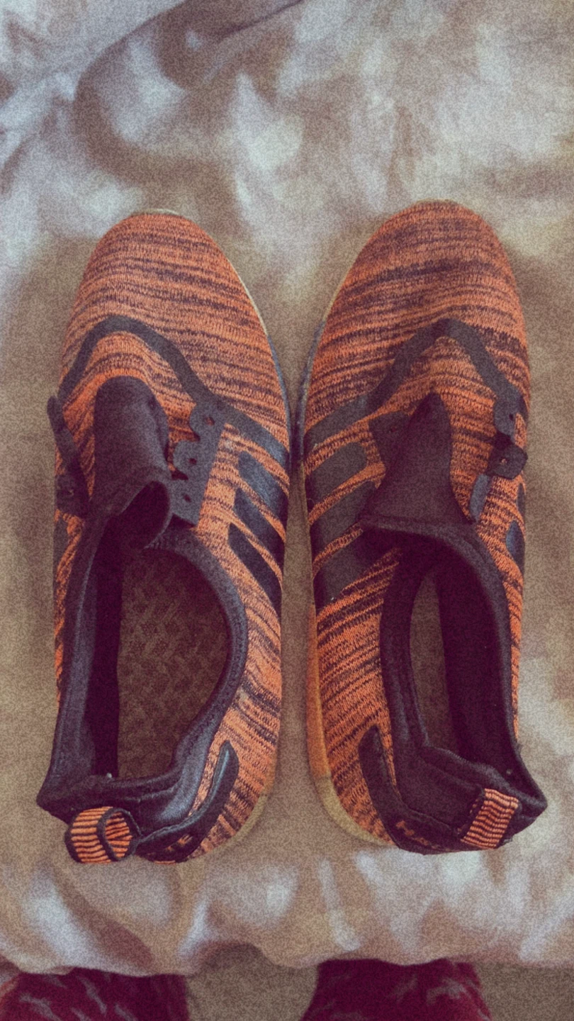 Adidas Orange & Black Running Shoes