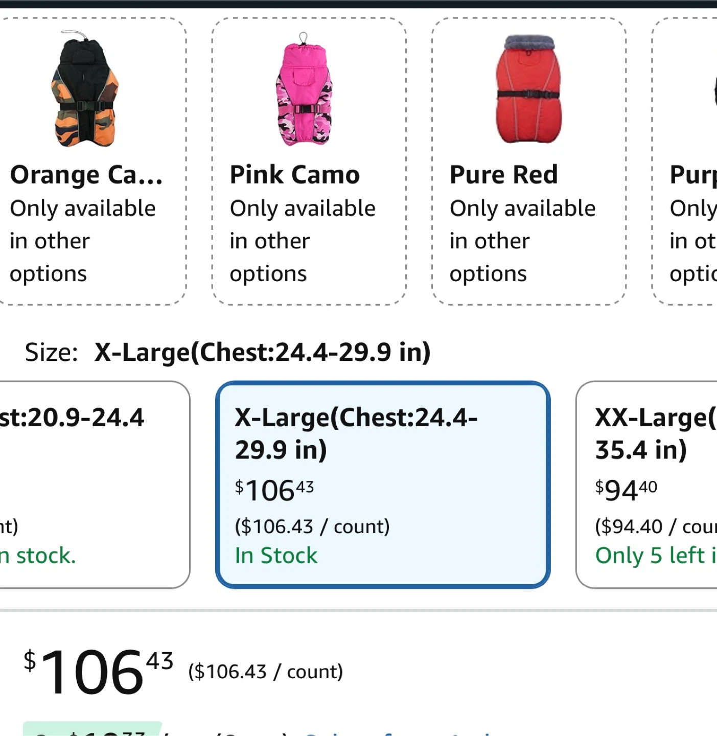 IECOii Extra Warm Dog Coat - Pink Camo X-Large - photo 4