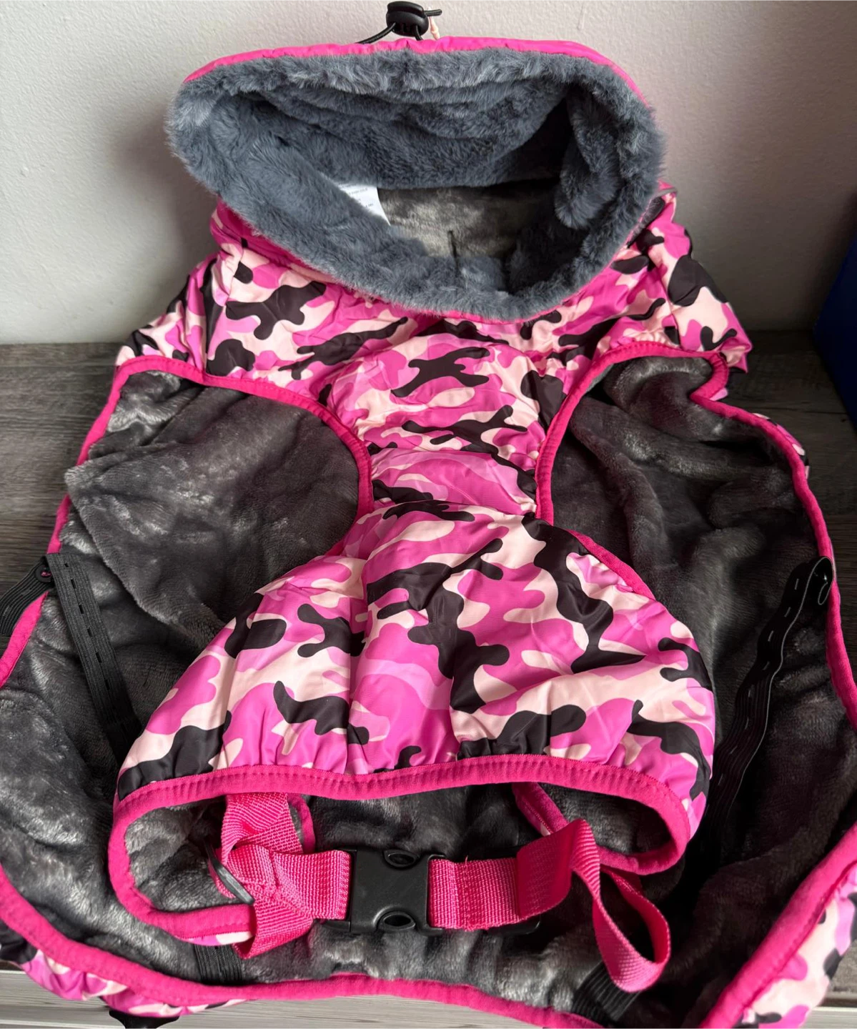 IECOii Extra Warm Dog Coat - Pink Camo X-Large - photo 5