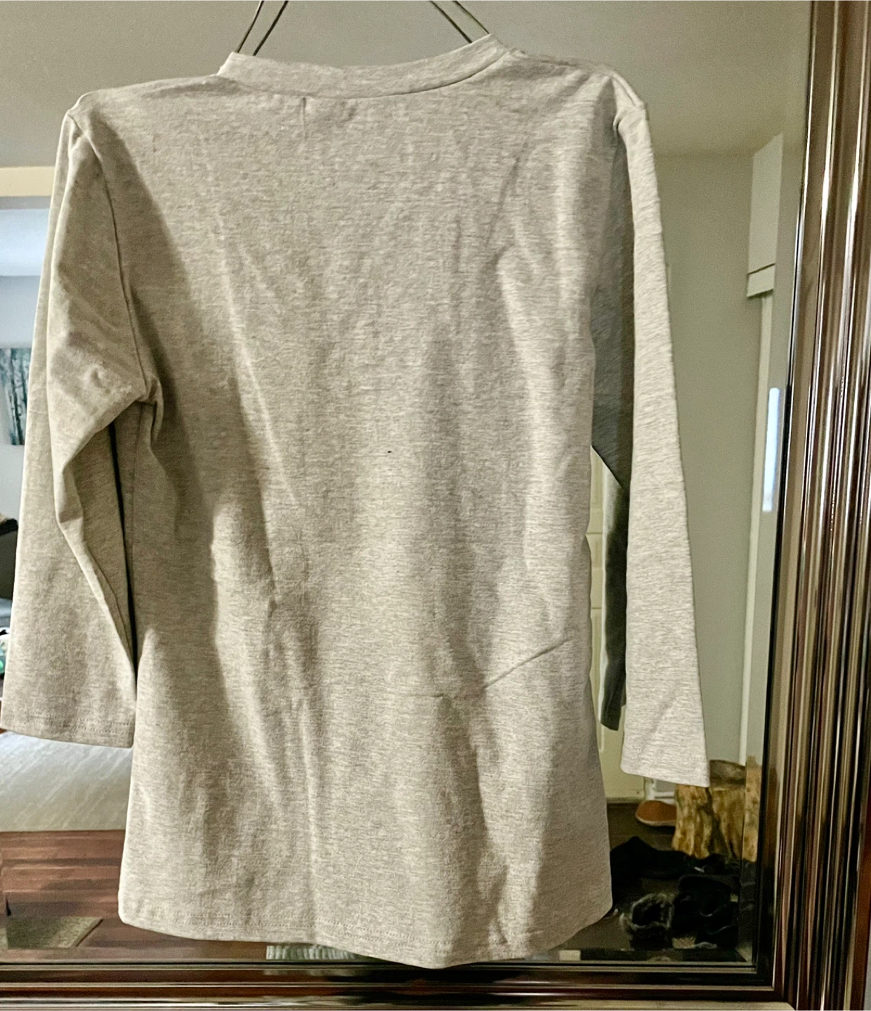 Bench Grey 3/4 Sleeve V-Neck Top - photo 3