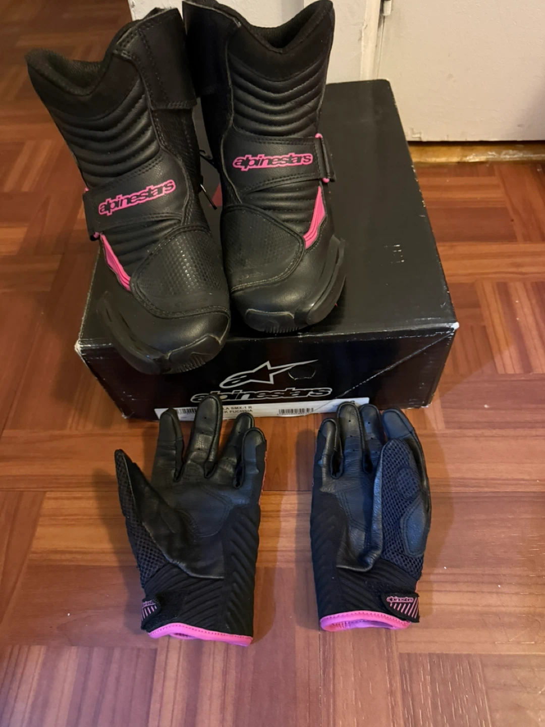Alpinestars Stella SMX-1 R Boots & Gloves - Size 36 - photo 3