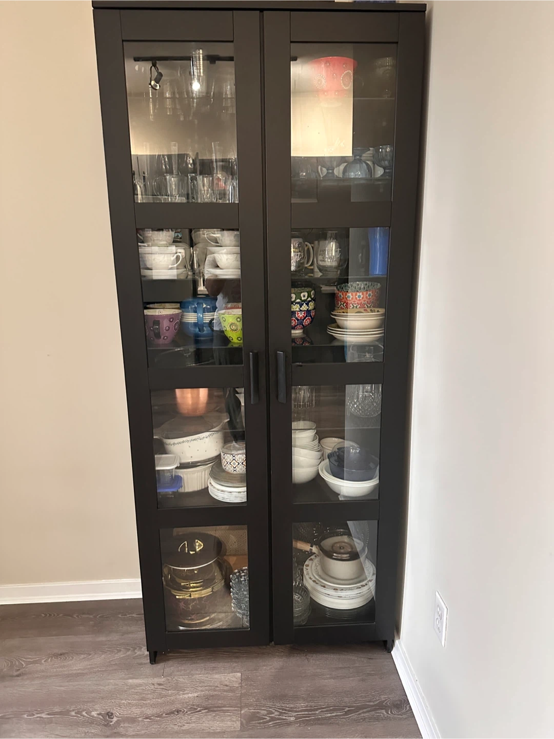 IKEA Billy Bookcase with Glass Doors