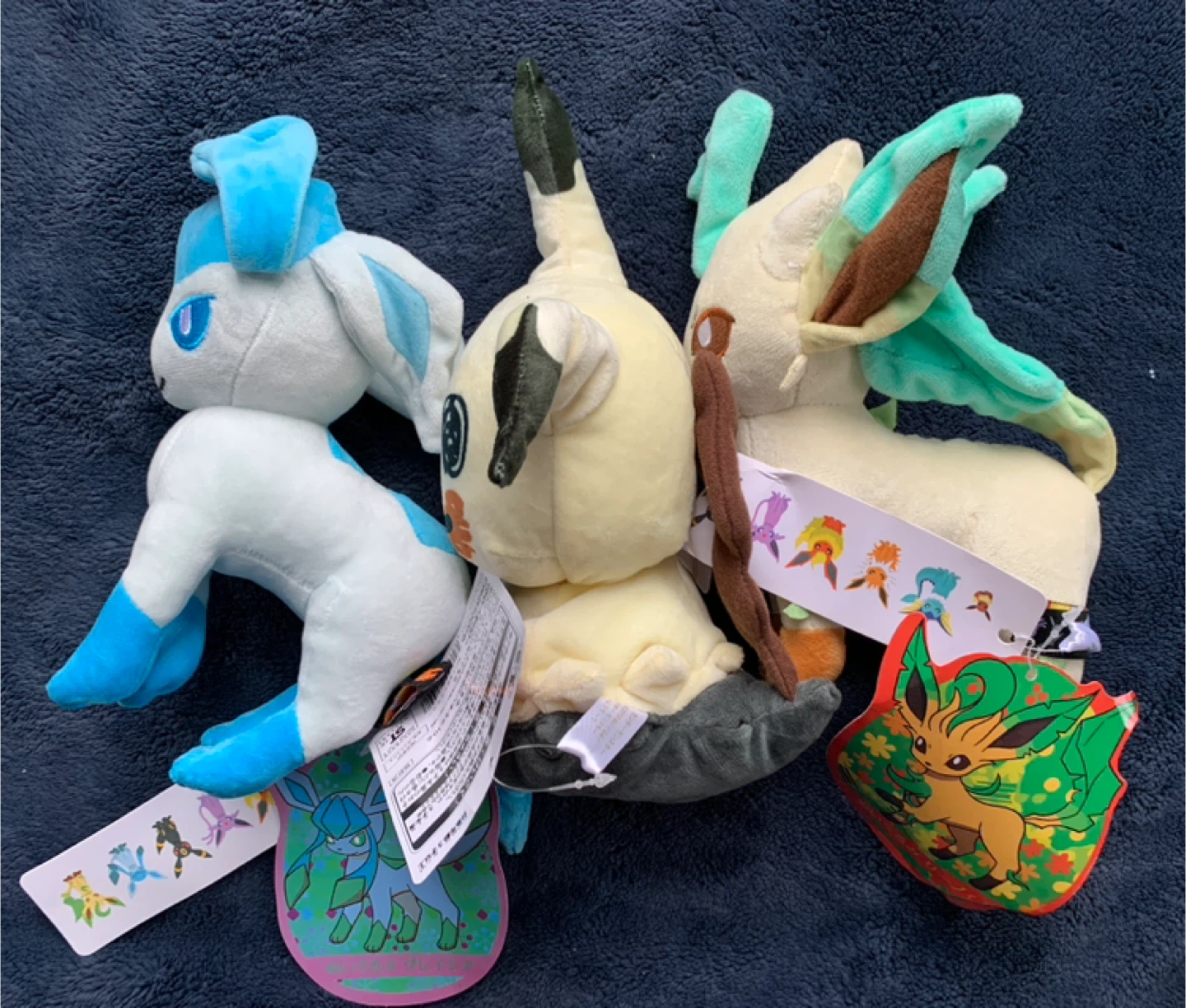 New Pokemon Bundle Leafeon Glaceon Mimikyu Plushie - photo 4