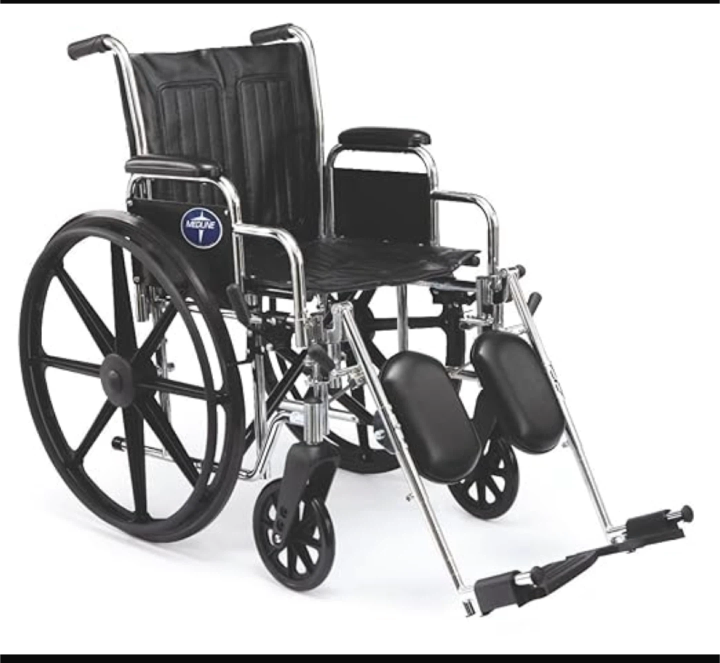 Brand New Medline Excel 2000 Wheelchair with Elevating Leg Rests