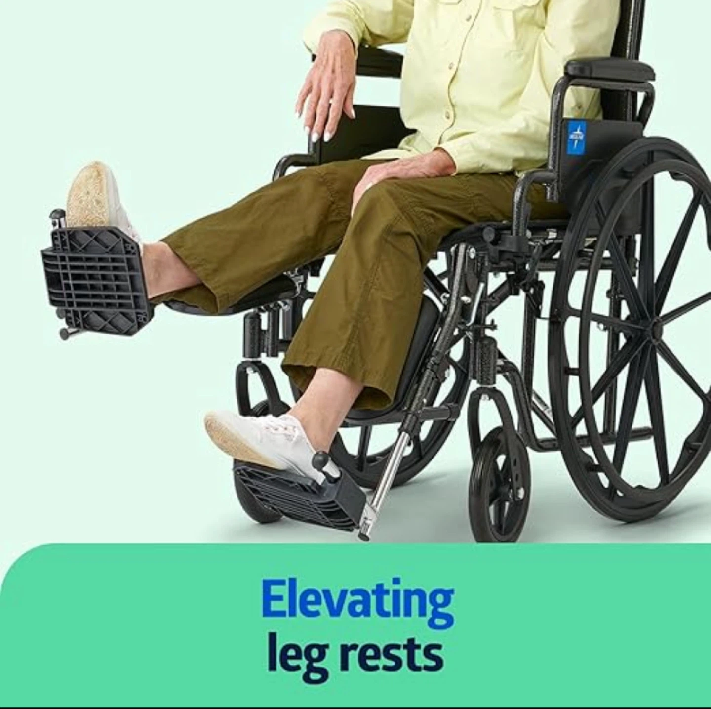 Brand New Medline Excel 2000 Wheelchair with Elevating Leg Rests - photo 3
