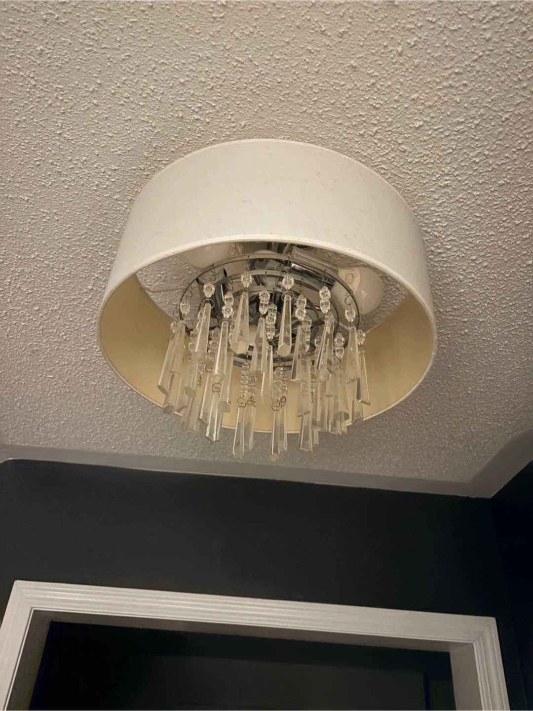 Drum Chandelier with Crystal Accents - photo 4