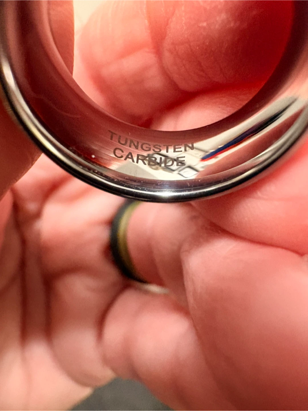Tungsten Carbide Ring - Size 6 - photo 3