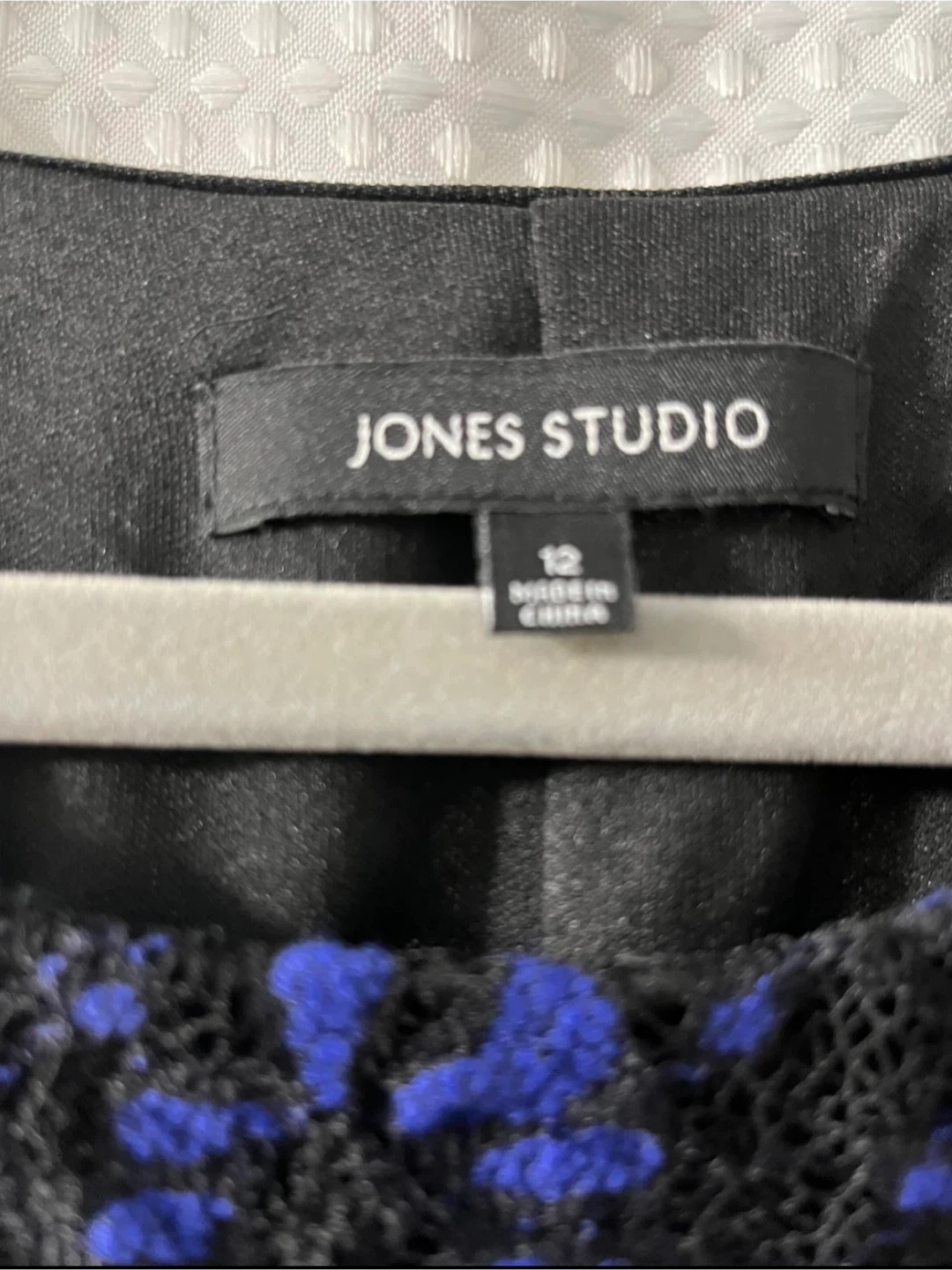 🥕Jones Studio Dress - Size 12 - Black & Blue🥕 - photo 2